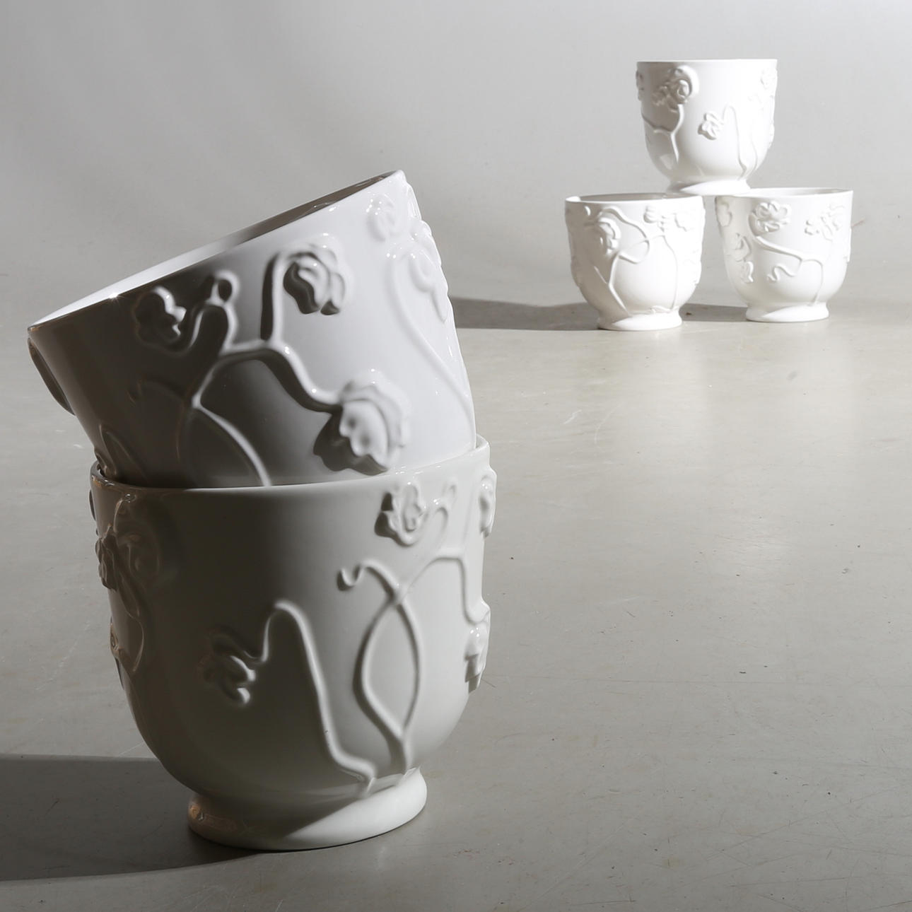 YTTERFODER, 5 st, keramik, "Millesgården", Gustavsberg.