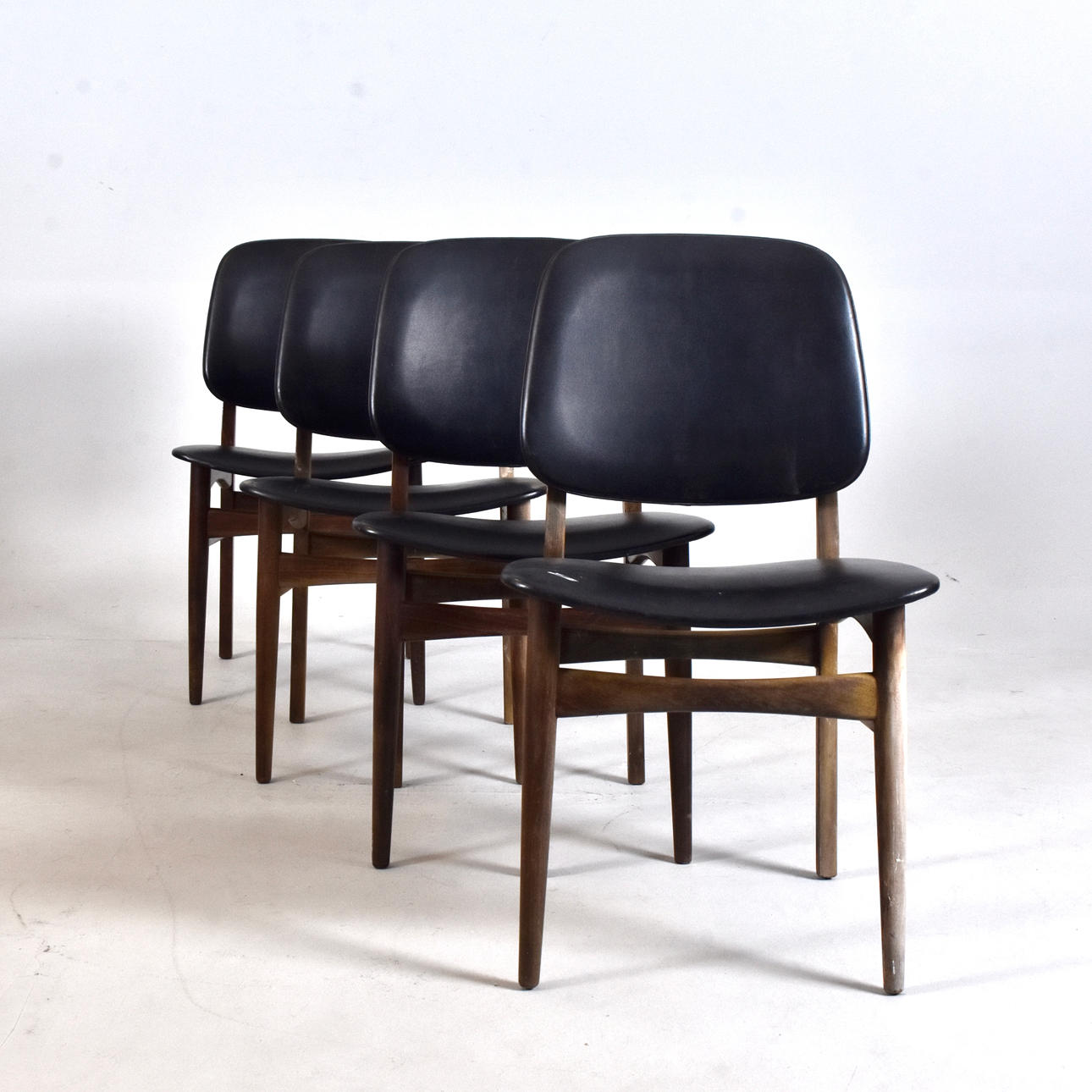 VS ANDERSEN, stolar, 4 st, teak, Danmark, 1960-tal.