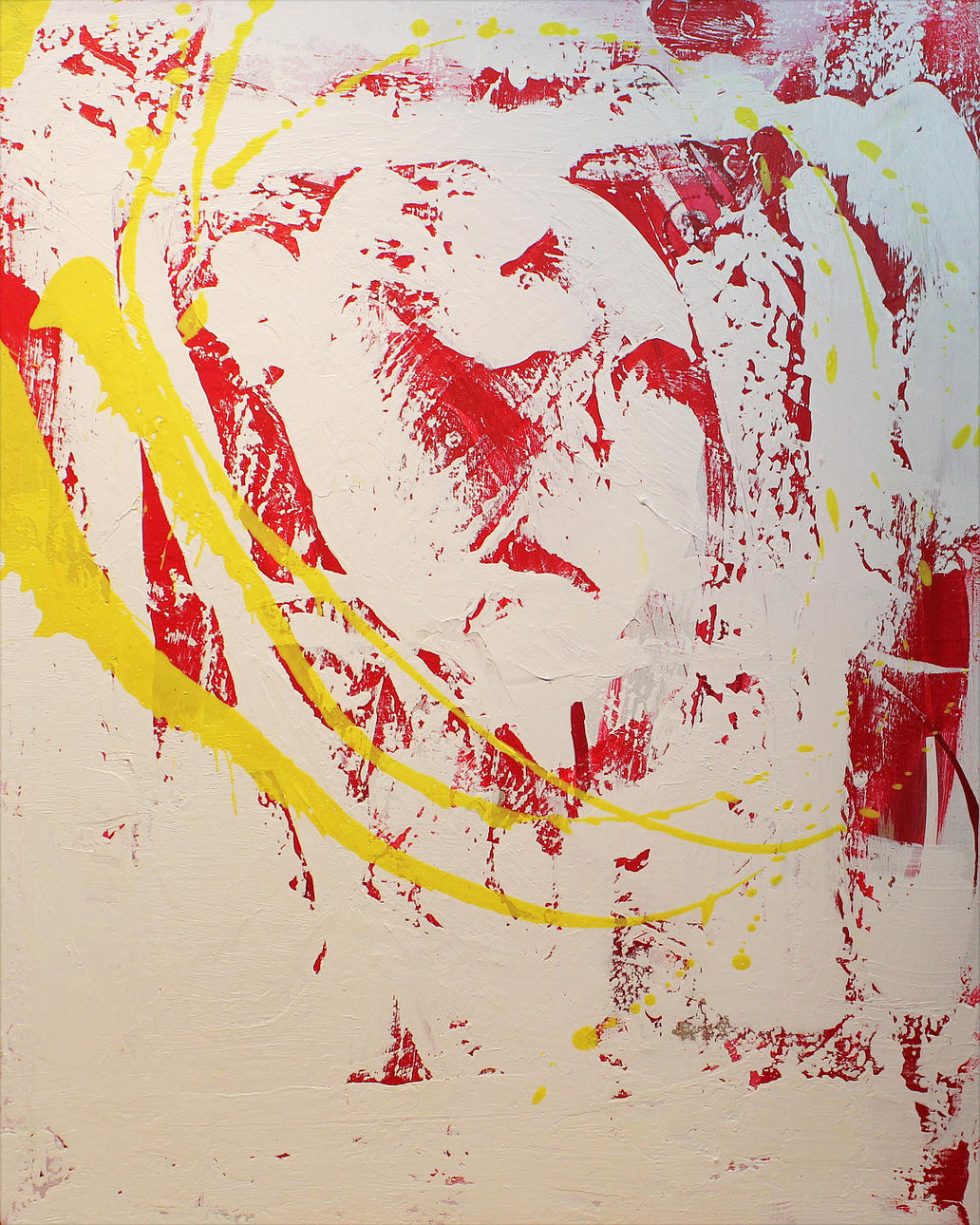 LUDVIG FRANZÉN. Komposition. Akryl på duk. Signerad Ludvig Franzén.