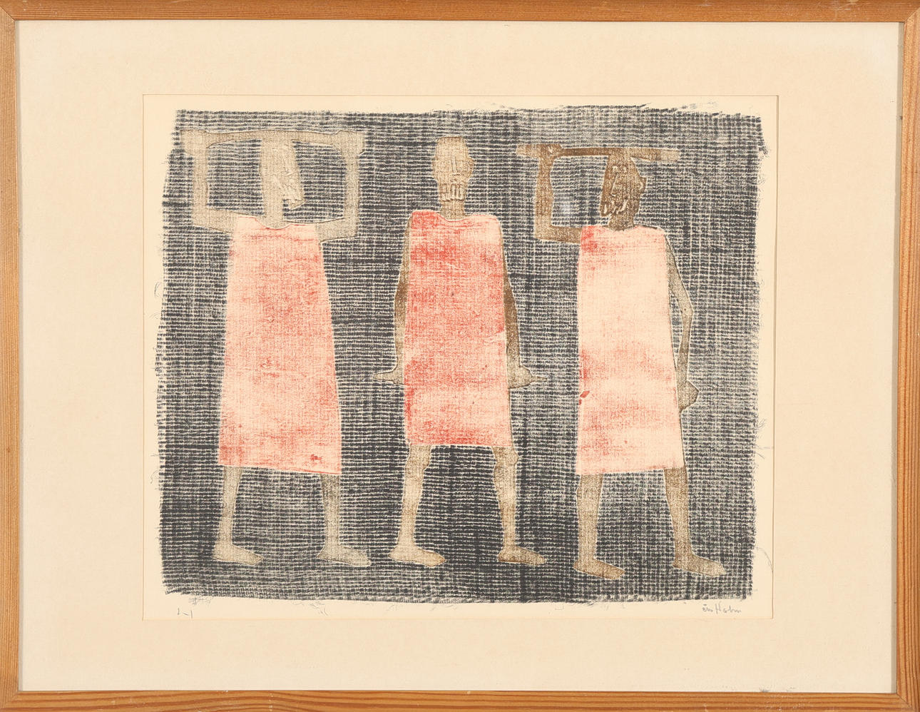 ÅKE HOLM. LITHOGRAPH signed and numbered 1/1.