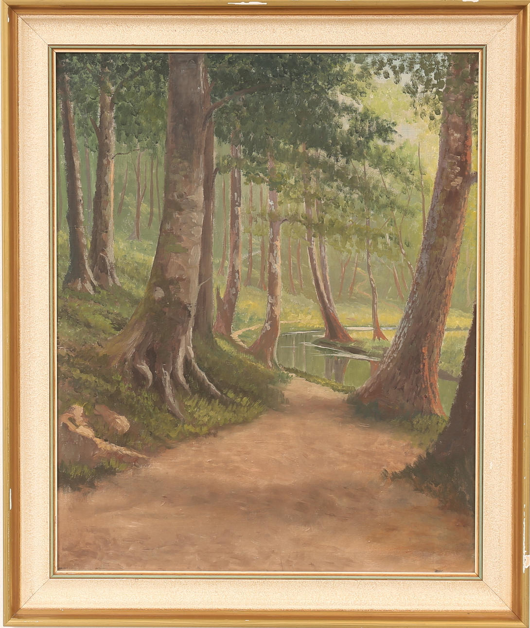 OIDENTIFIERAD KONSTNÄR, Olja på duk, landskap.