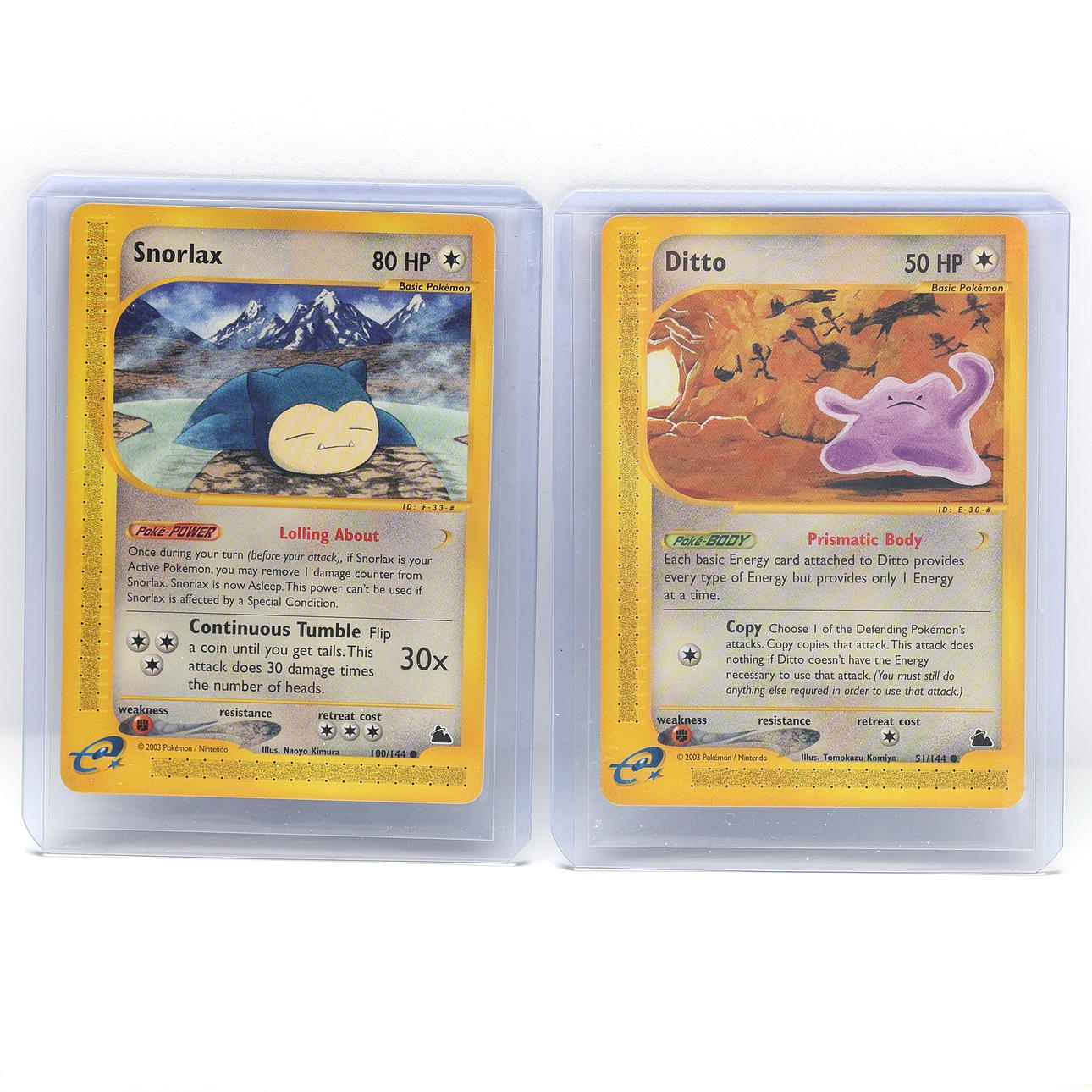 SAMLARKORT, Pokemon 2st. Ditto, Snorlax.