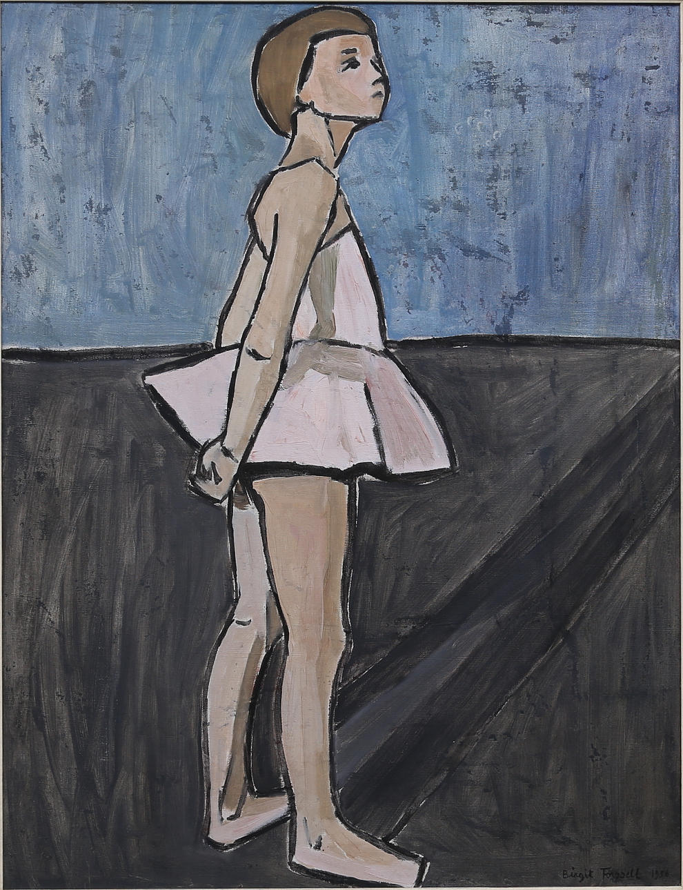 BIRGIT FORSSELL. Olja på duk, signerad och daterad 1956.