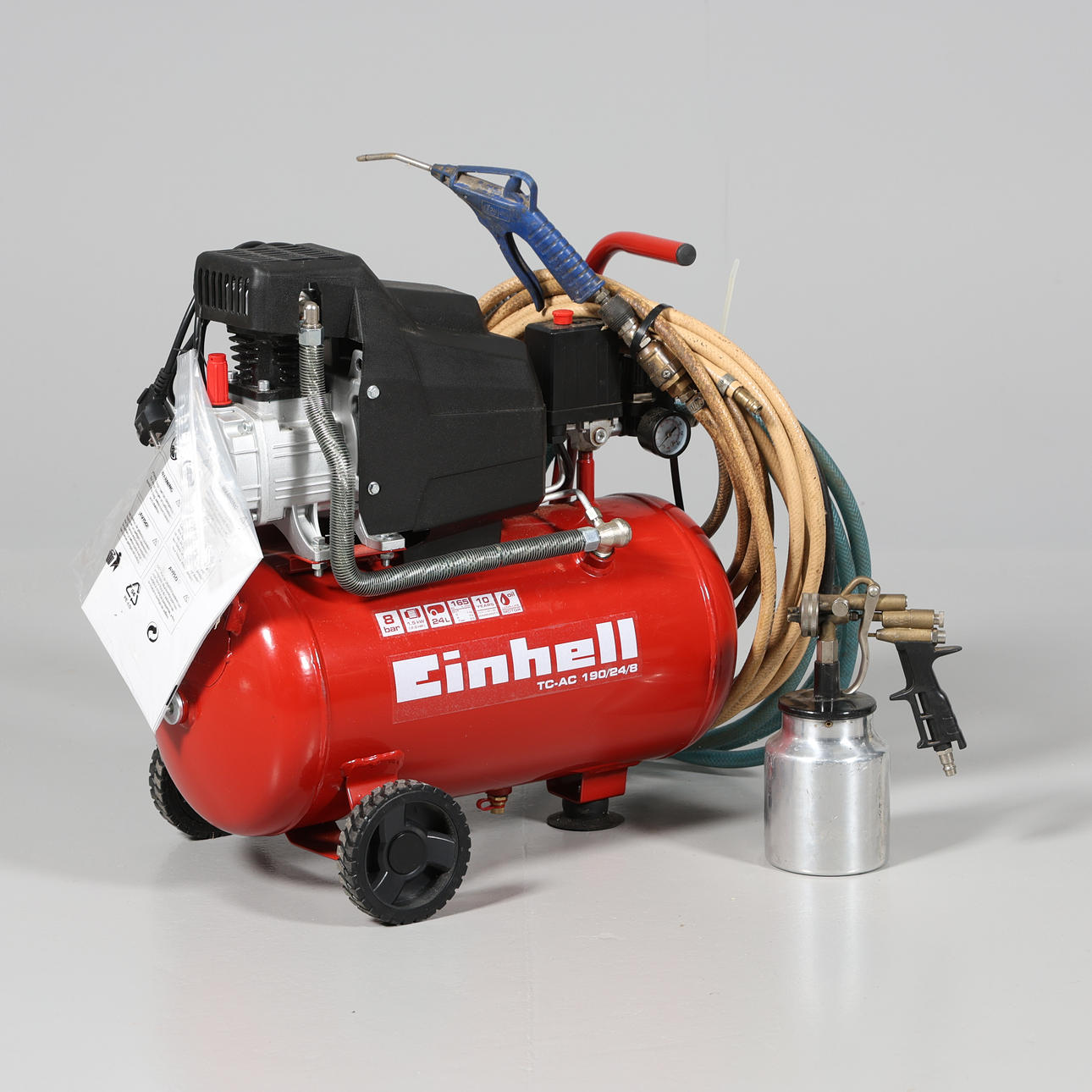 KOMPRESSOR med tillbehör, Einhell TC-AC 190/24/8.