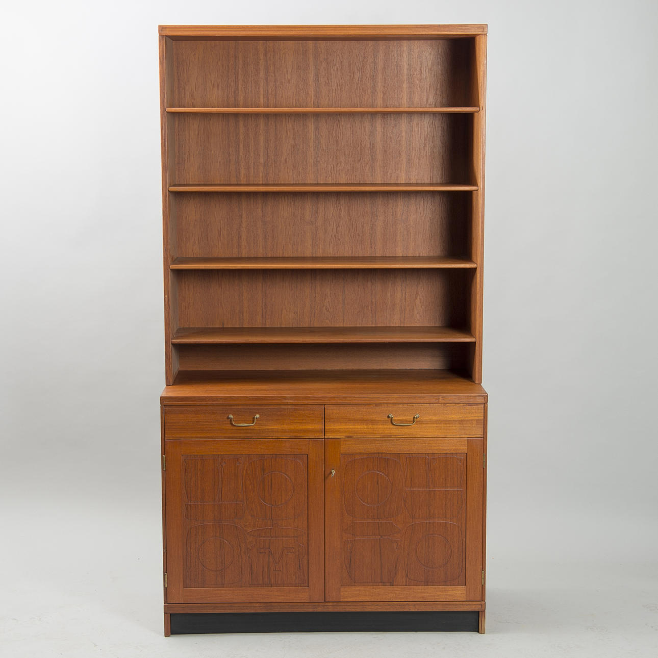 BOKHYLLA, teak, "KRUS", Yngve Ekström, Westbergs, 1950/1960-tal.