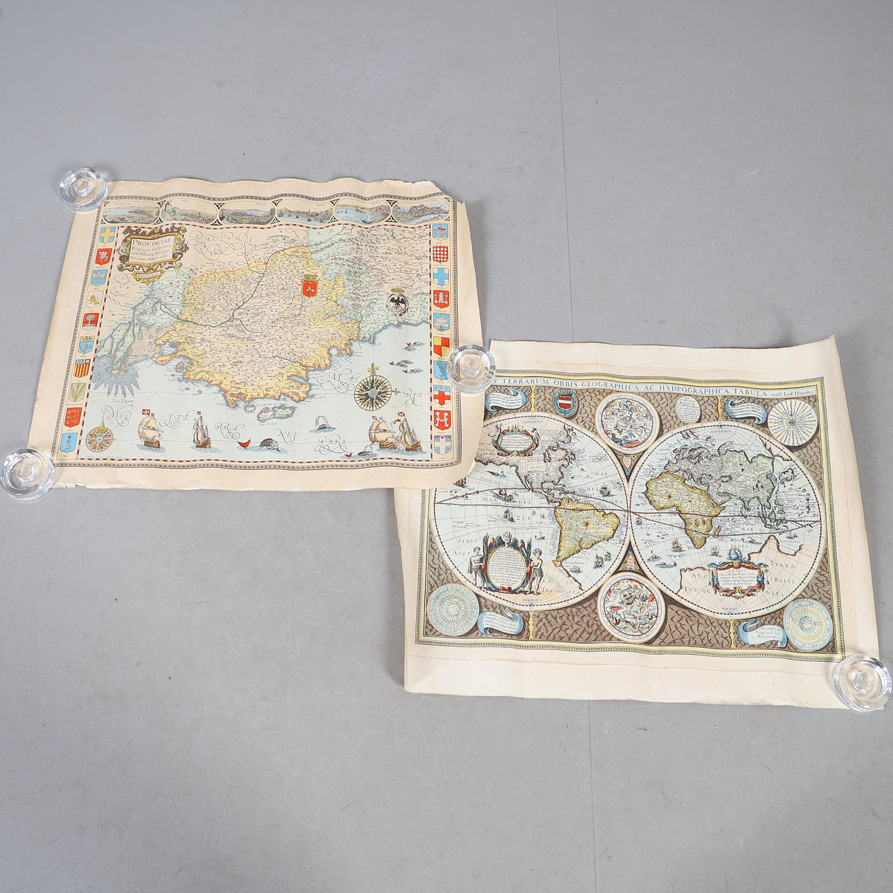 TWO REPRODUCTION MAPS. Books, Maps & Manuscripts - Maps - Auctionet