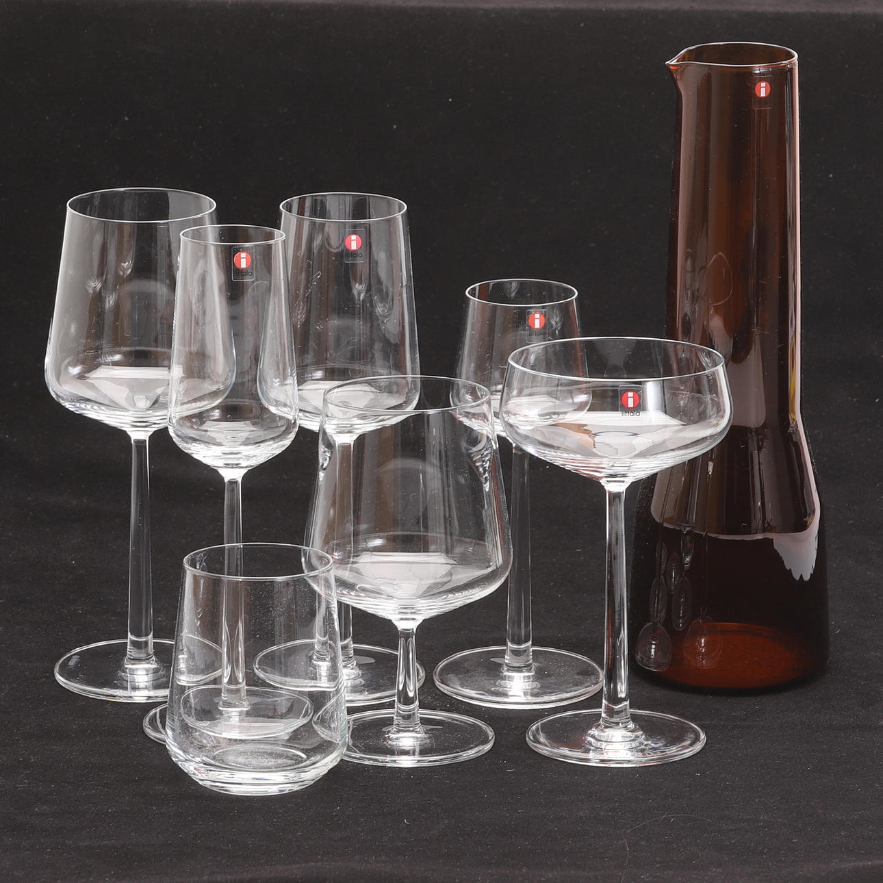 SERVISDELAR, 26 delar, glas, "Essence", Iittala.