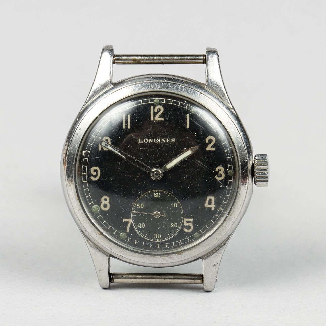 LONGINES, stål, manuell, ca 1945.