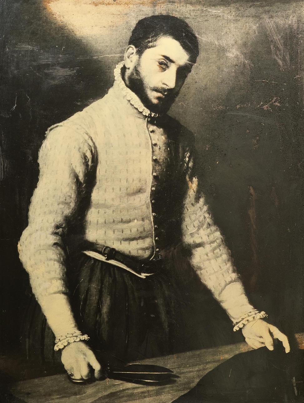 PRINT, "The Tailor", after Giovanni Battista Moroni.
