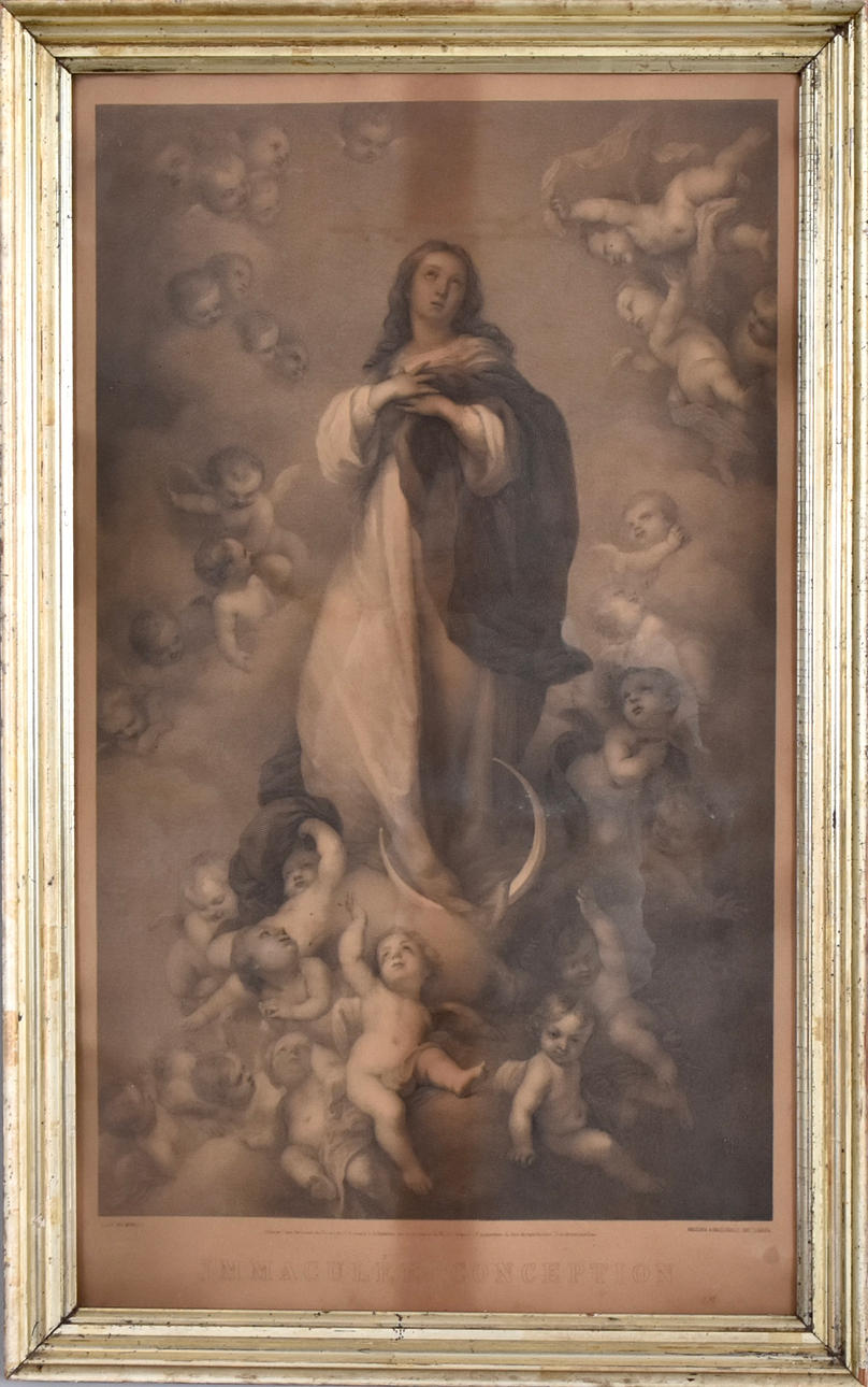 BARTOLEMEO ESTEBAN MURILLO. EFTER. kopparstick, "Immaculée Conception".