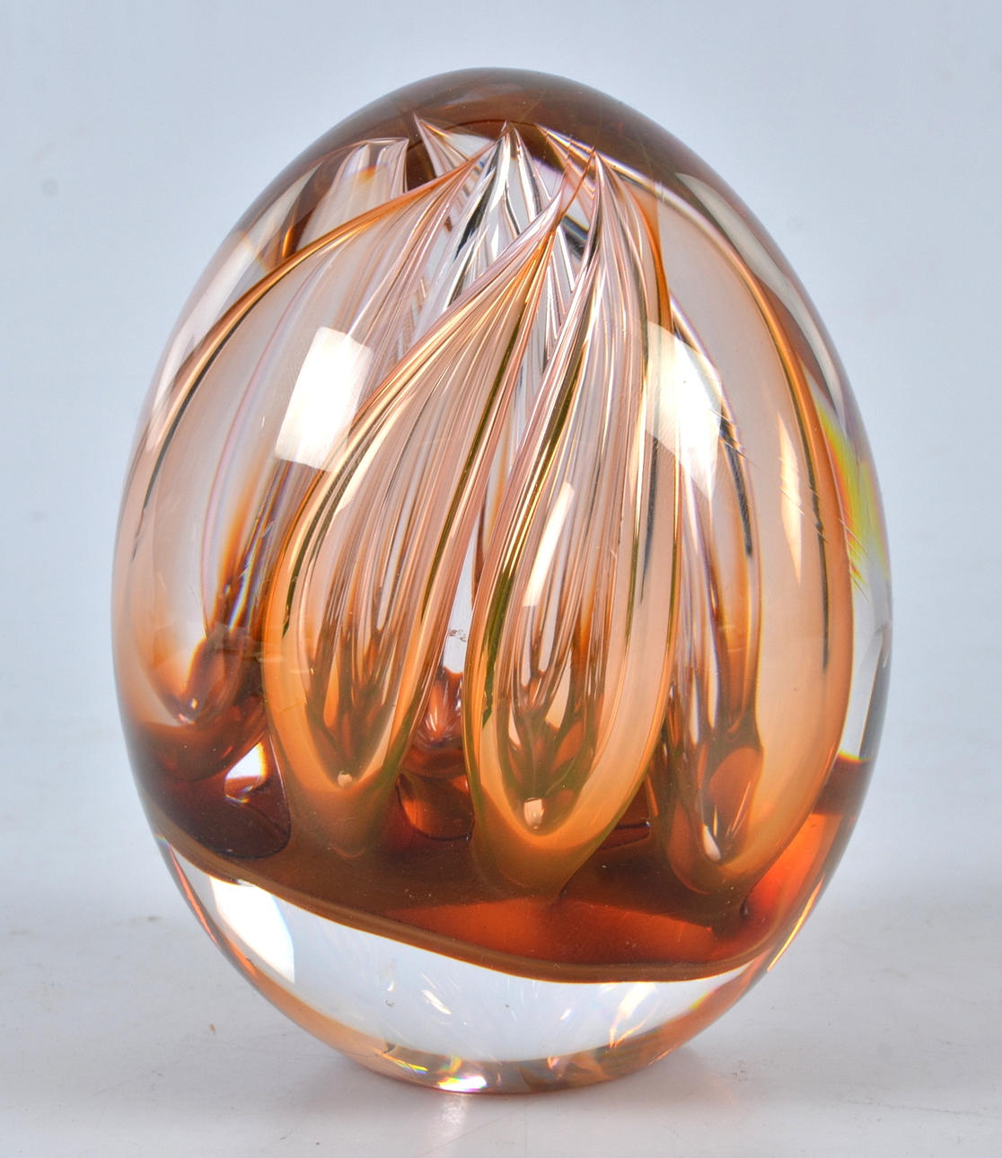 HANNE DREUTLER. Skulptur, glas Studio Åhus, signerad HD-AZ.