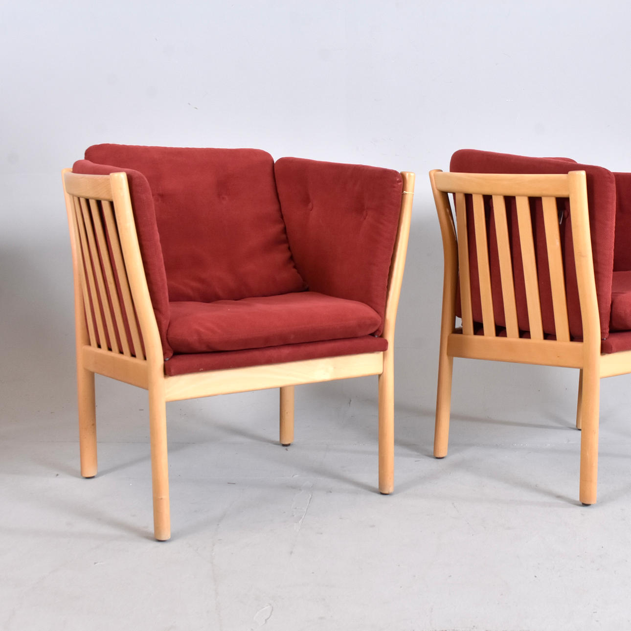 ARMCHAIRS, a pair, Schou Andersen, Denmark, 20th century.