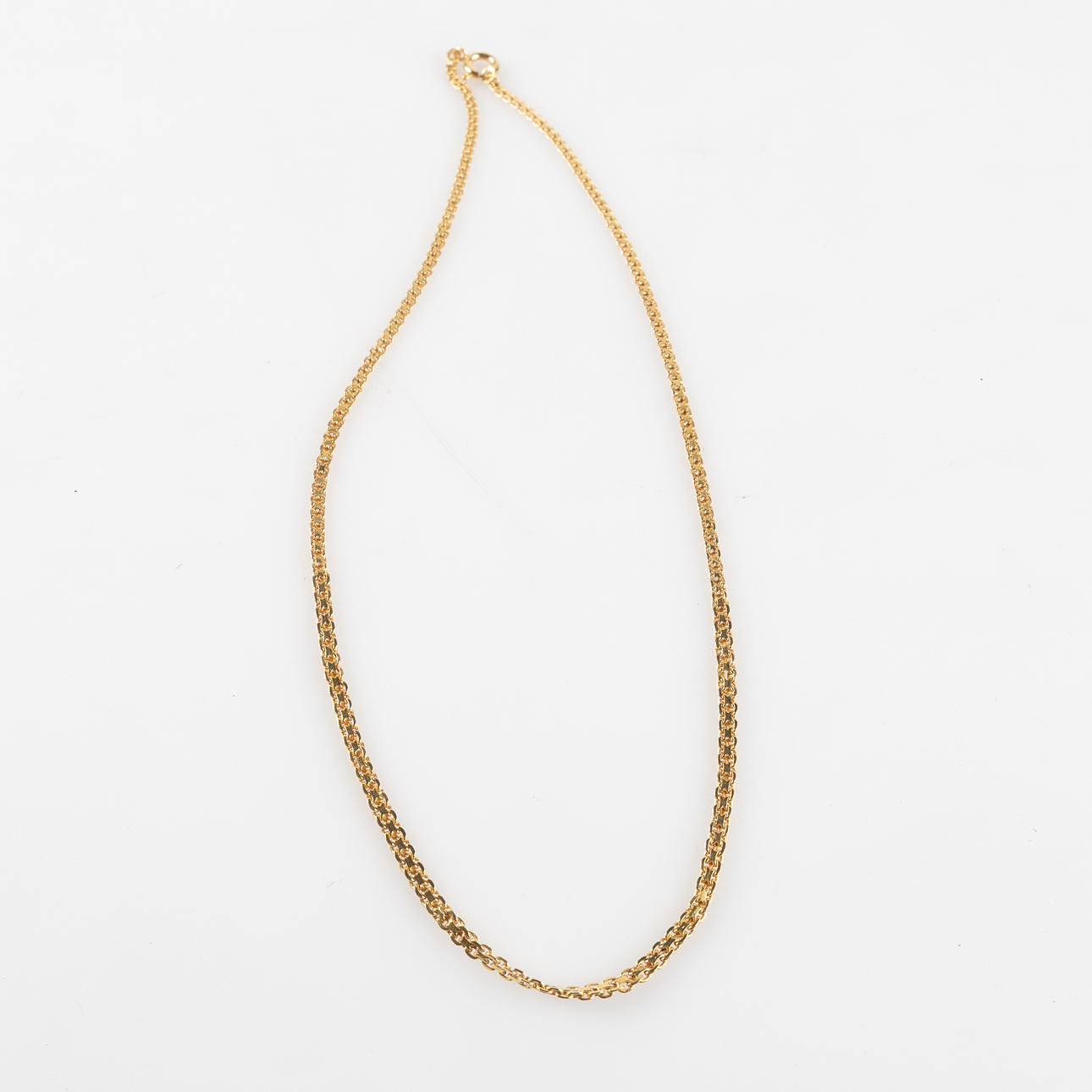 HALSKEDJA, doserad länk, 18 k guld.