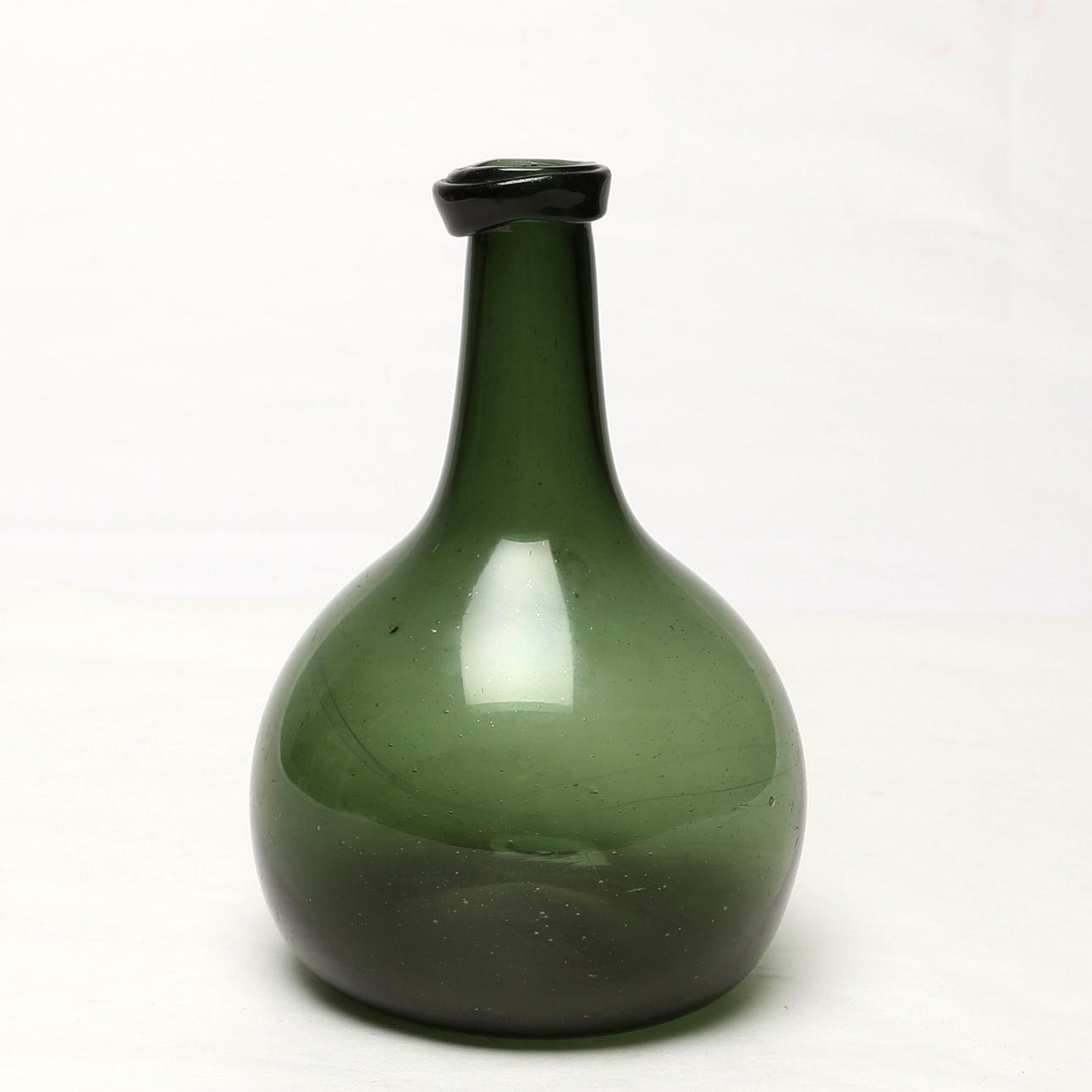 FLASKA, glas, 1700-tal.