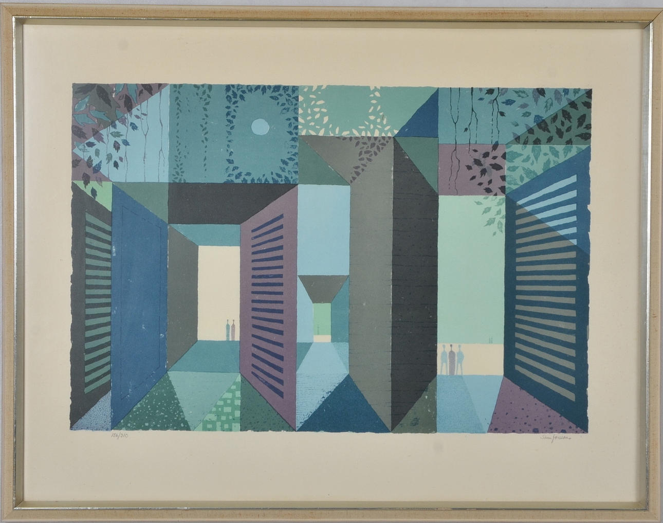 SVEN JONSSON. Färglitografi.