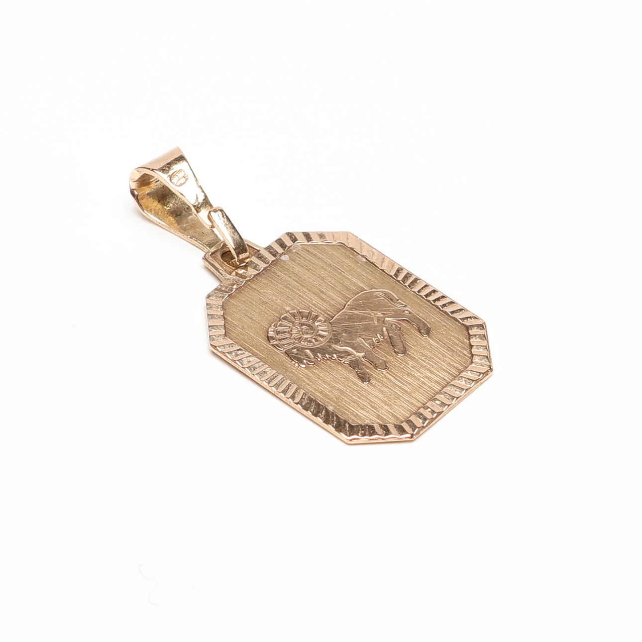 HÄNGE, guld, "Stenbock", 18k ca 1,9 gram.