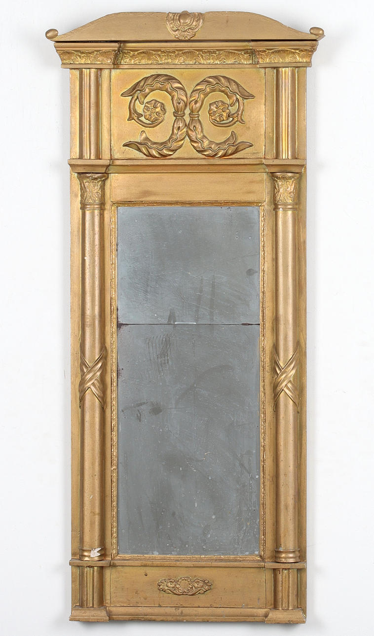 SPEGEL, bronserad, Empire, 1800-tal.