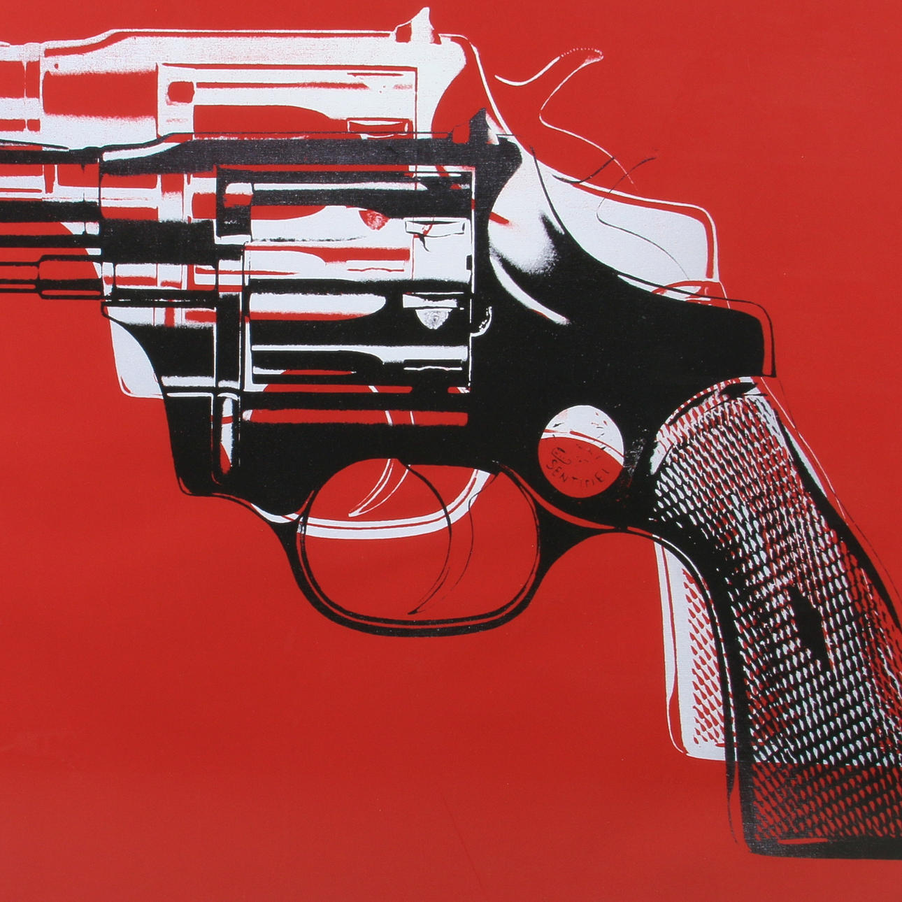 ANDY WARHOL. EFTER. Offsettryck, "Guns", osignerad.
