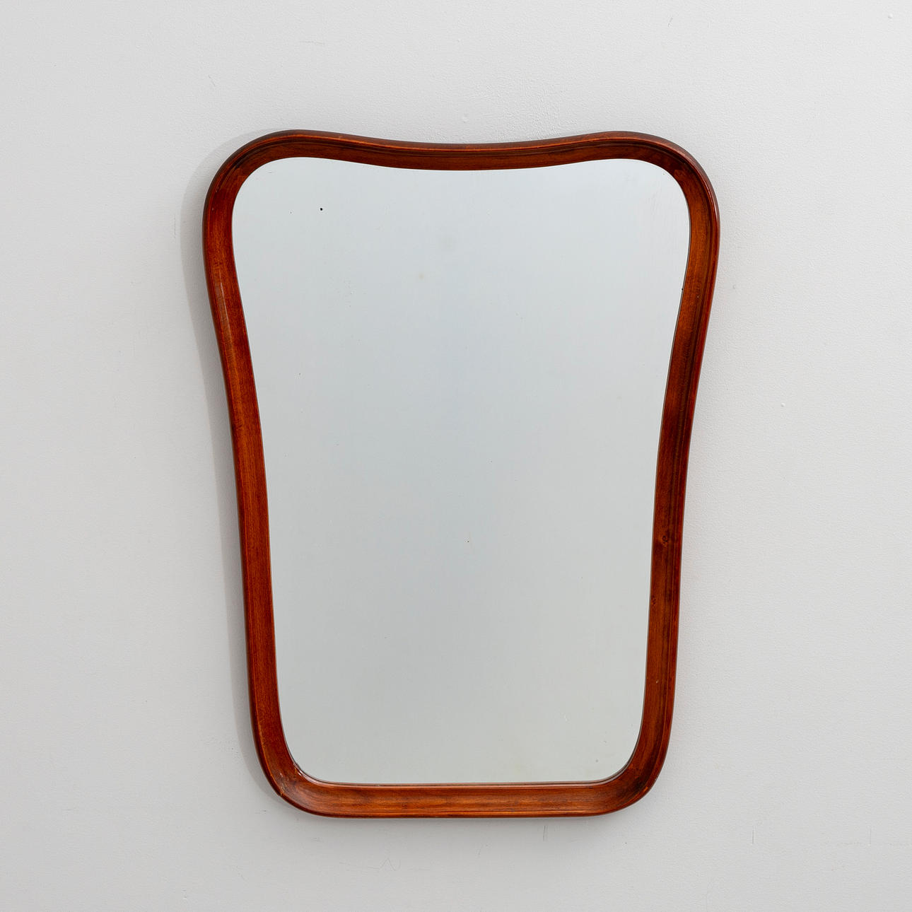 MIRROR, mahogany, Swedish Modern, 1940s.