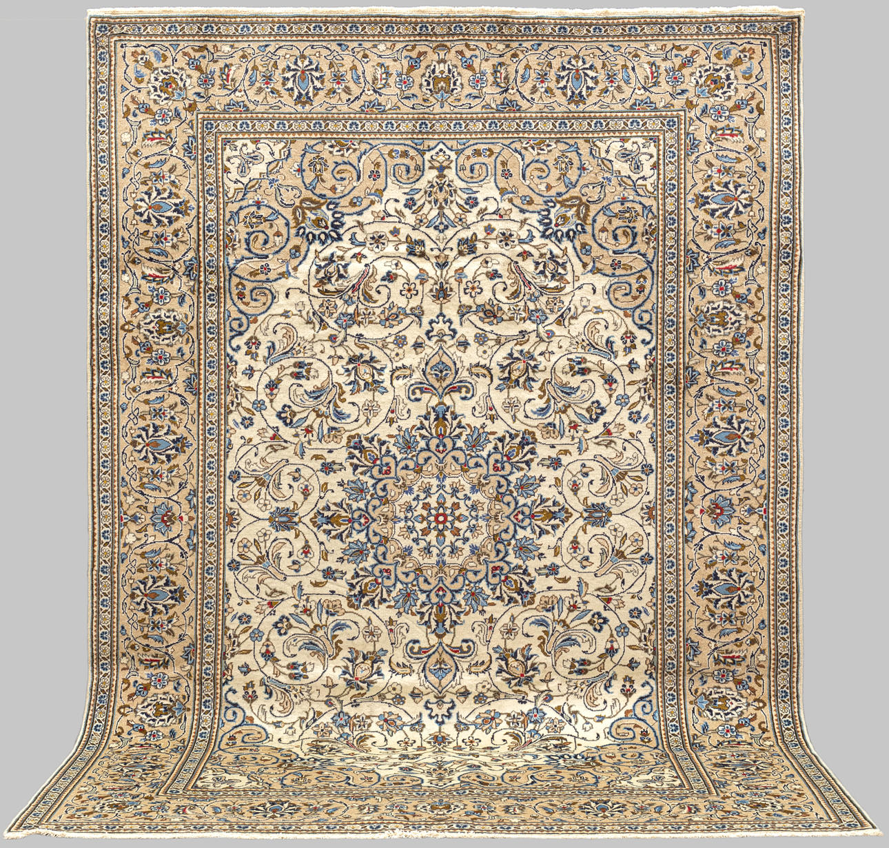 CARPET. Light Keshan, 306 x 193 cm.