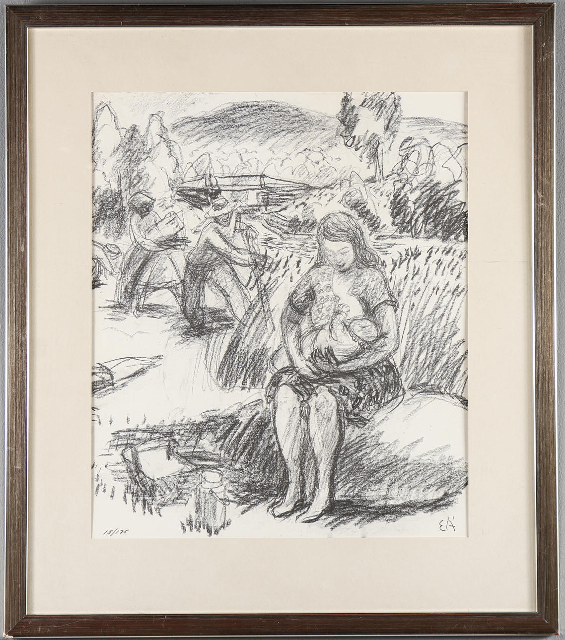 ERLING ÄRLINGSSON. Lithograph 15/175, monogram signed.