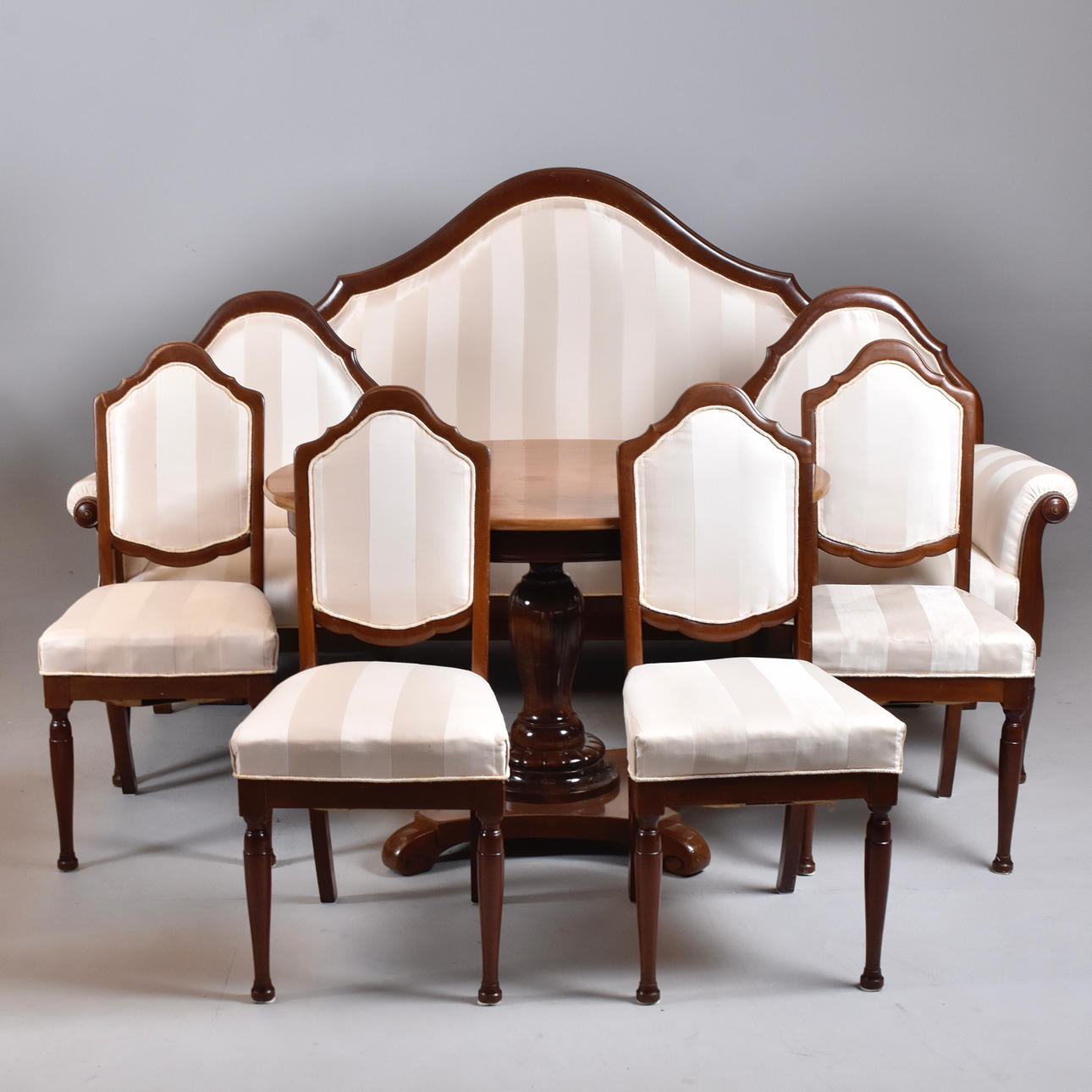 SOFFGRUPP, 8 delar,mahogny, Danmark, 1920-20-tal.