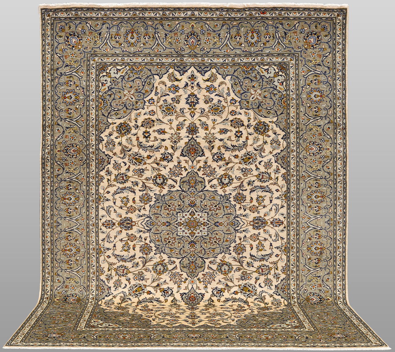 CARPET. Light Keshan, 312 x 198 cm.