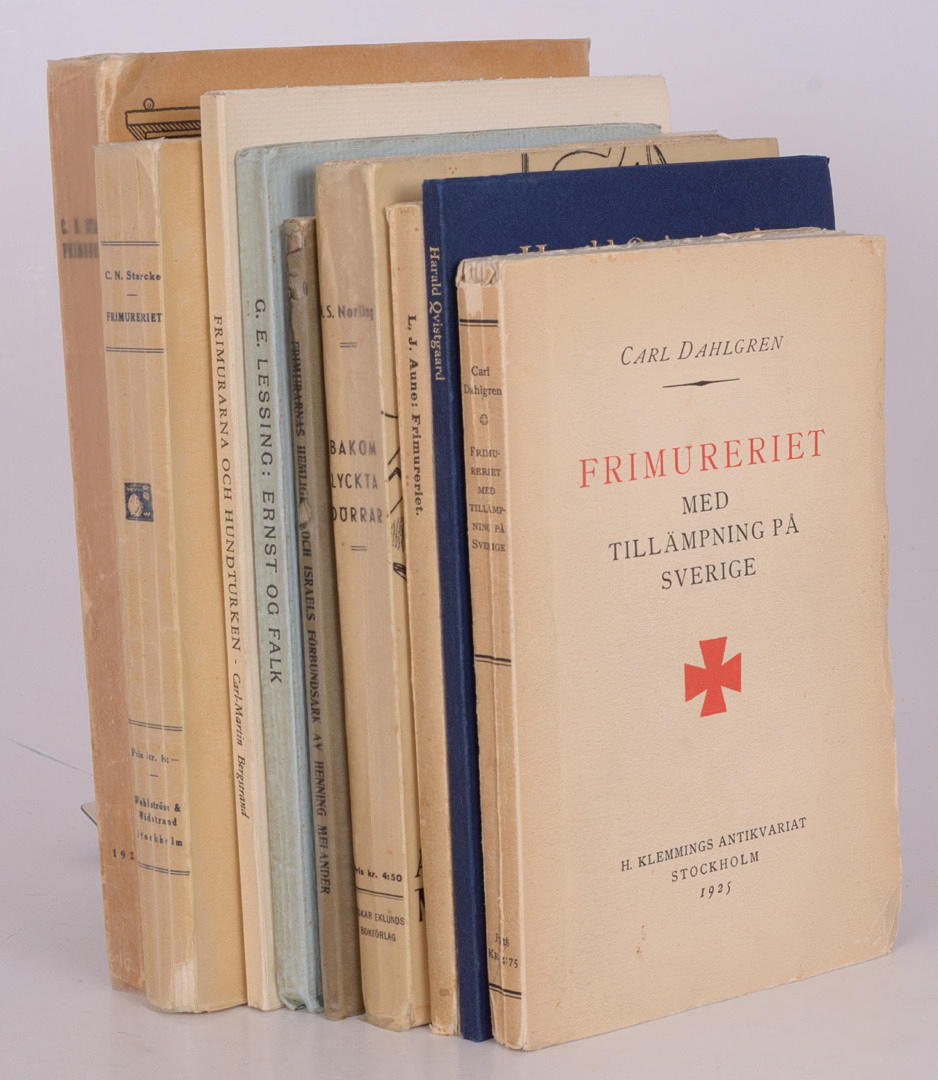 FRIMURERI. 9 volymer.