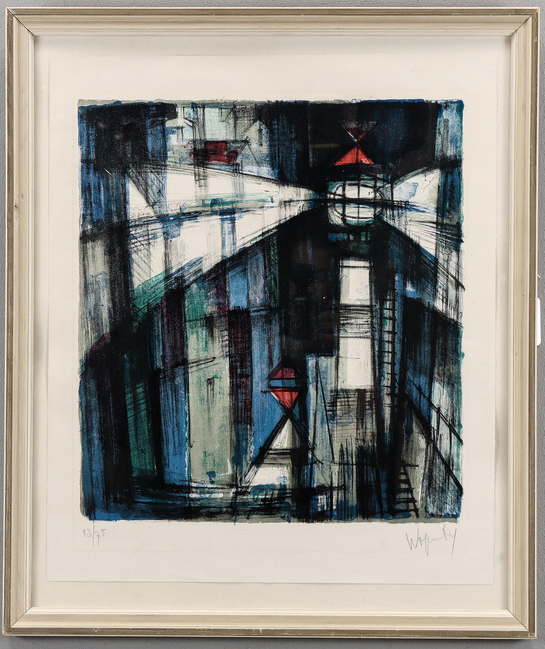 ROBERT WOGENSY. Lithograph 23/75, signed.