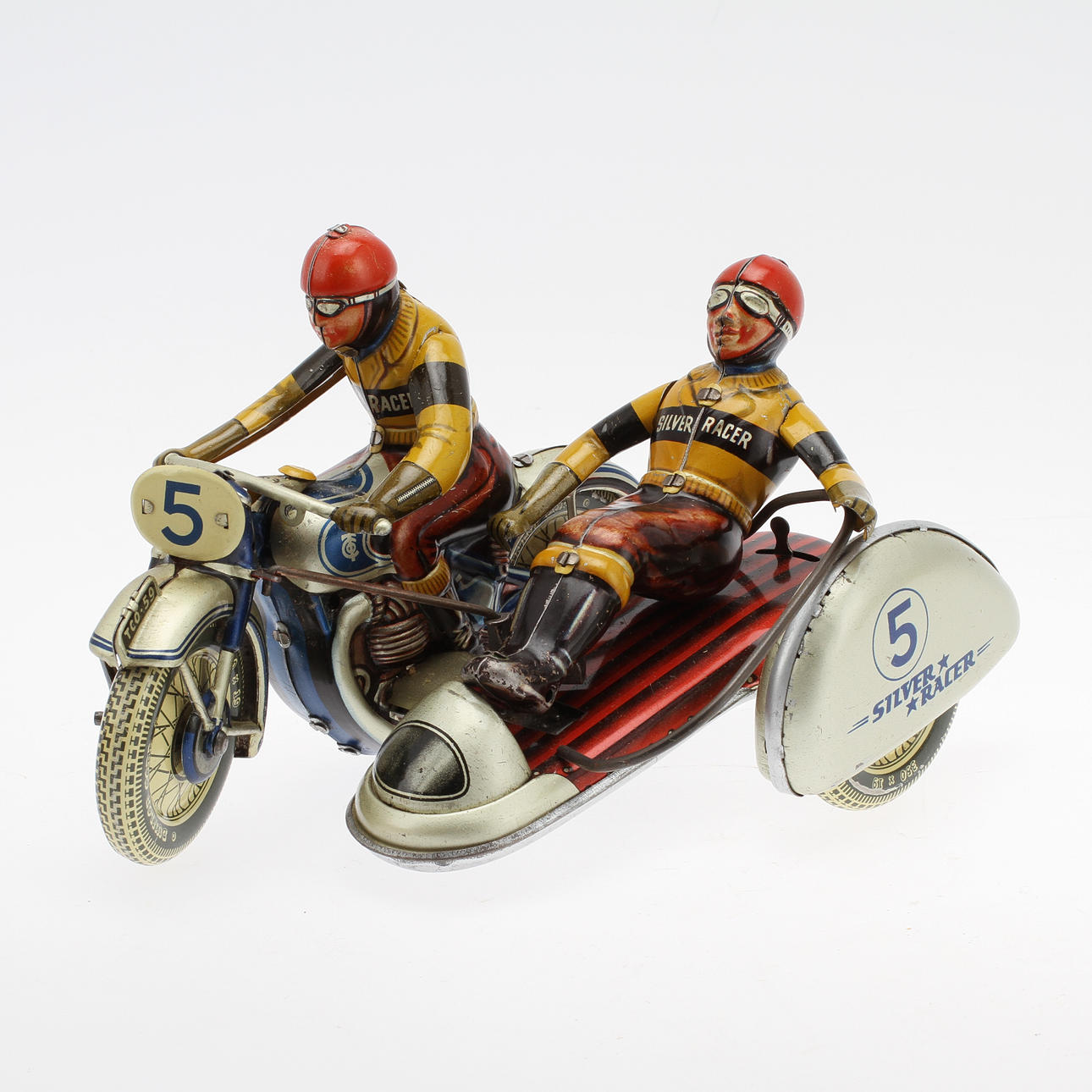 LEKSAKSMOTORCYKEL, Tipp & Co Silver Racer. Tyskland, 1900-talets mitt.