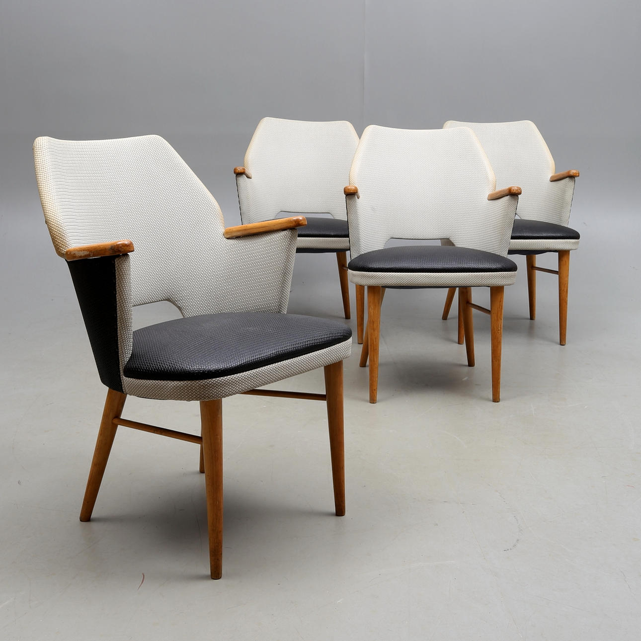 KARMSTOLAR, 4 st, 1950-tal.