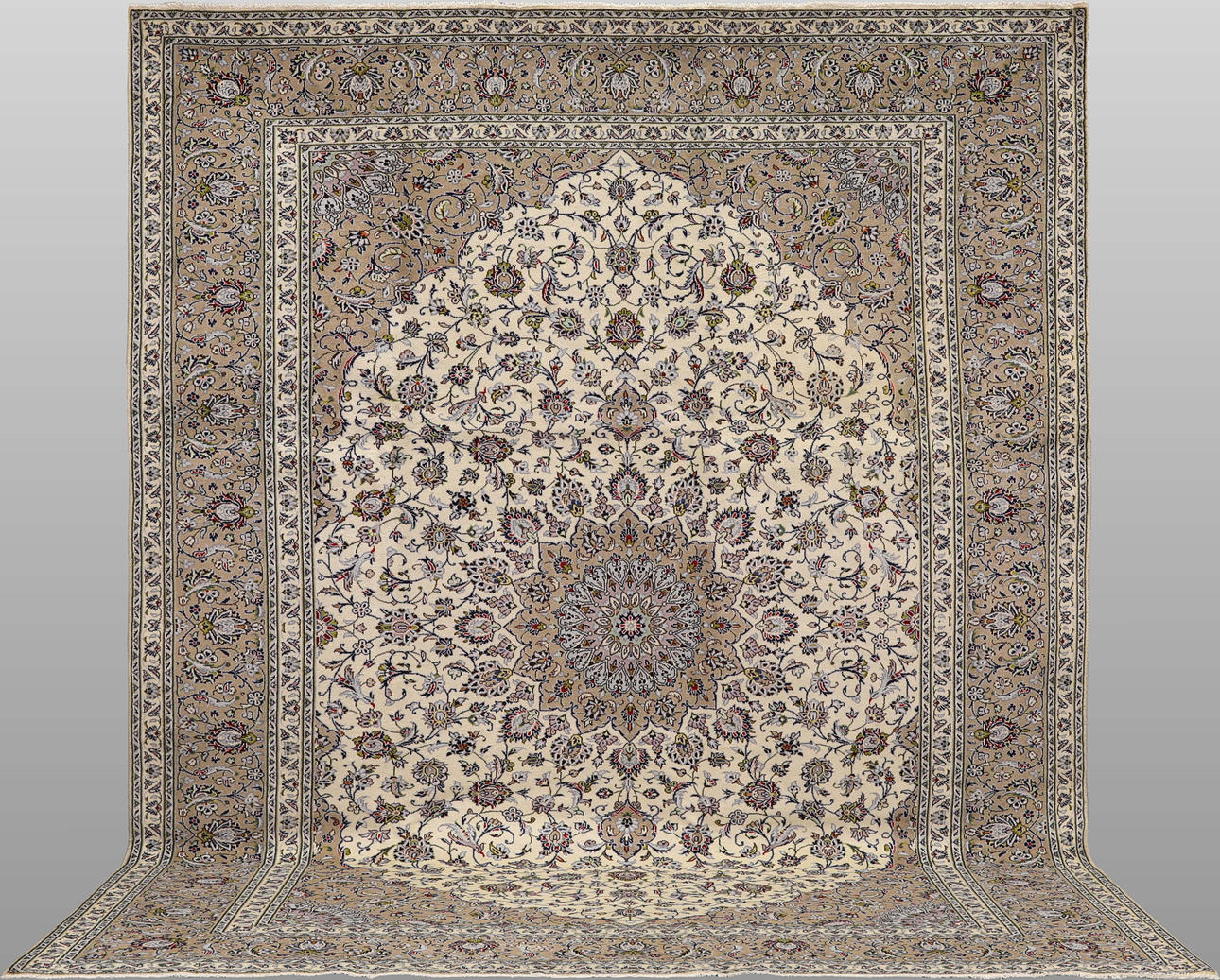 CARPET. Light Keshan fine, 400 x 290 cm.