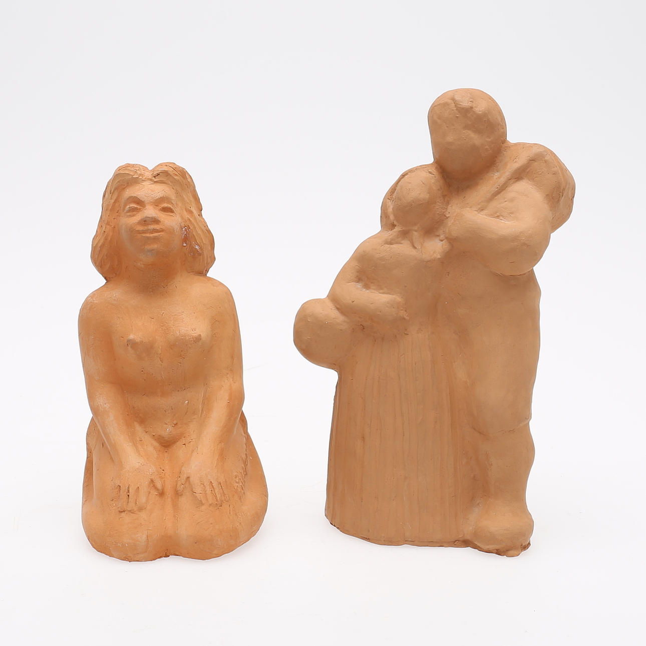 ARVID KÄLLSTÖRM. Skulpturer, 2 stycken, lergods.