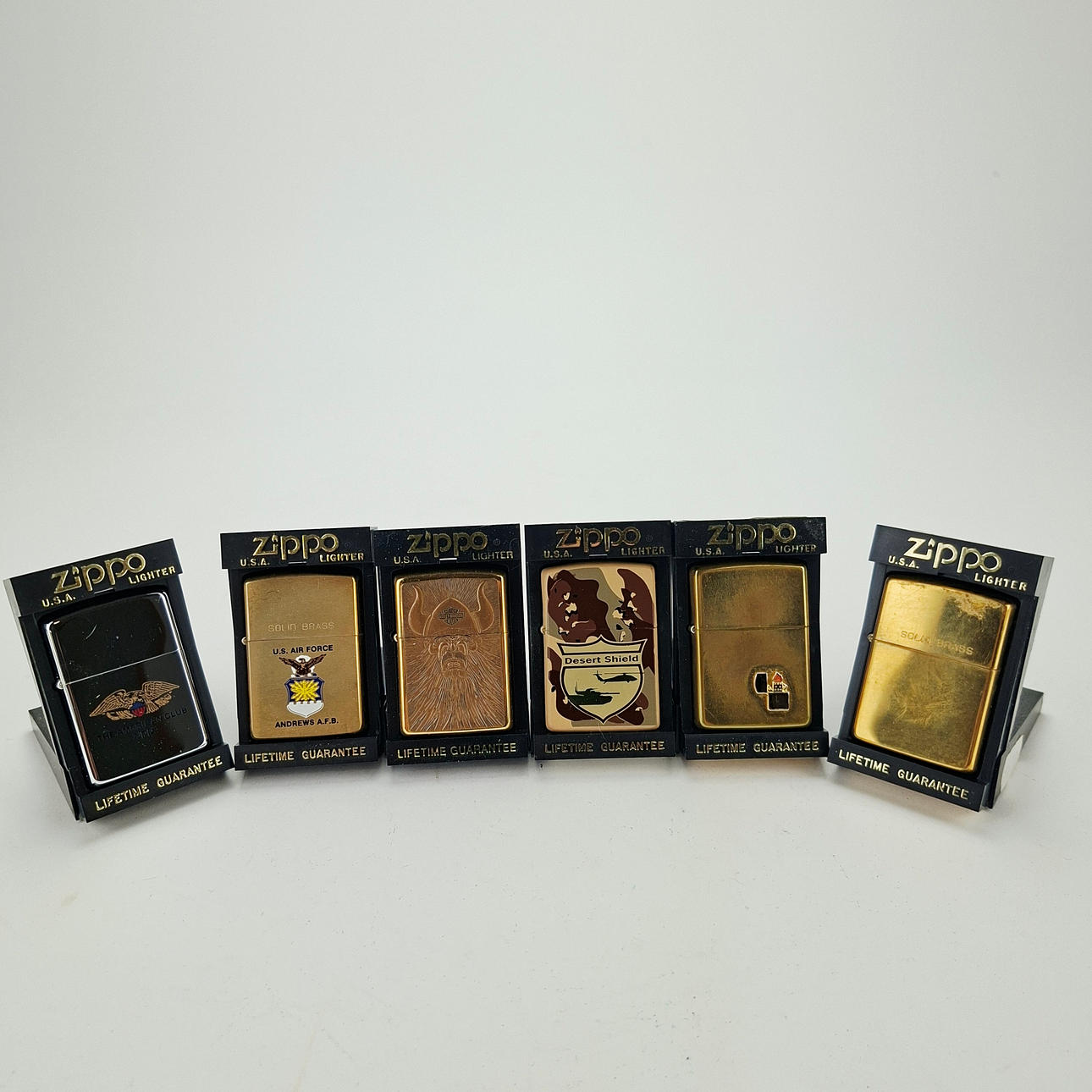 LIGHTERS, 6 pcs, Zippo, USA.