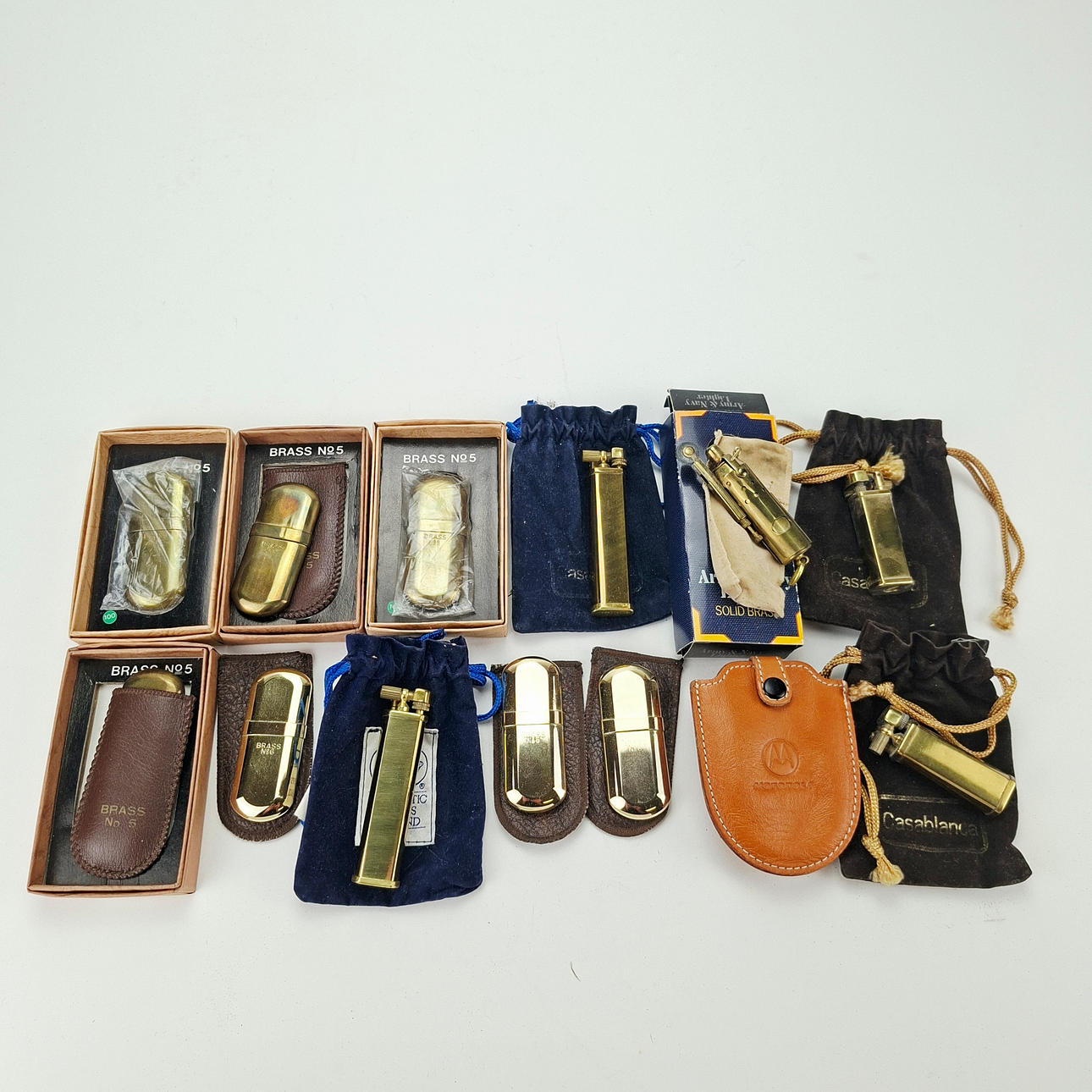 LIGHTERS, 12 pcs, CASE, leather, Motorola.