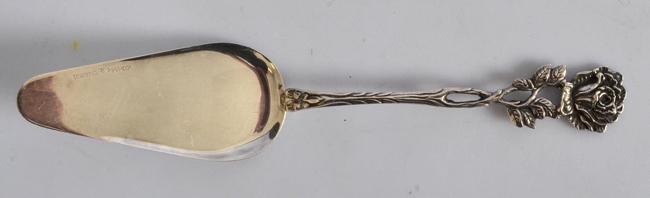 TÅRTSPADE, silver GEWE, Malmö, 1978.