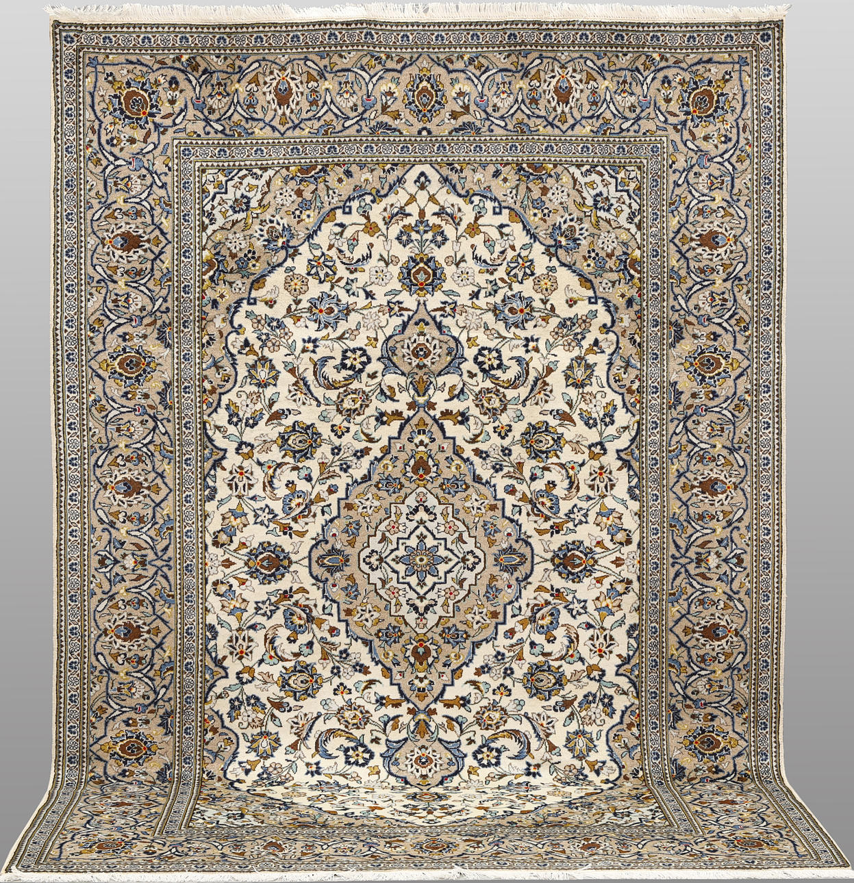 CARPET. Light Keshan, 298 x 200 cm.