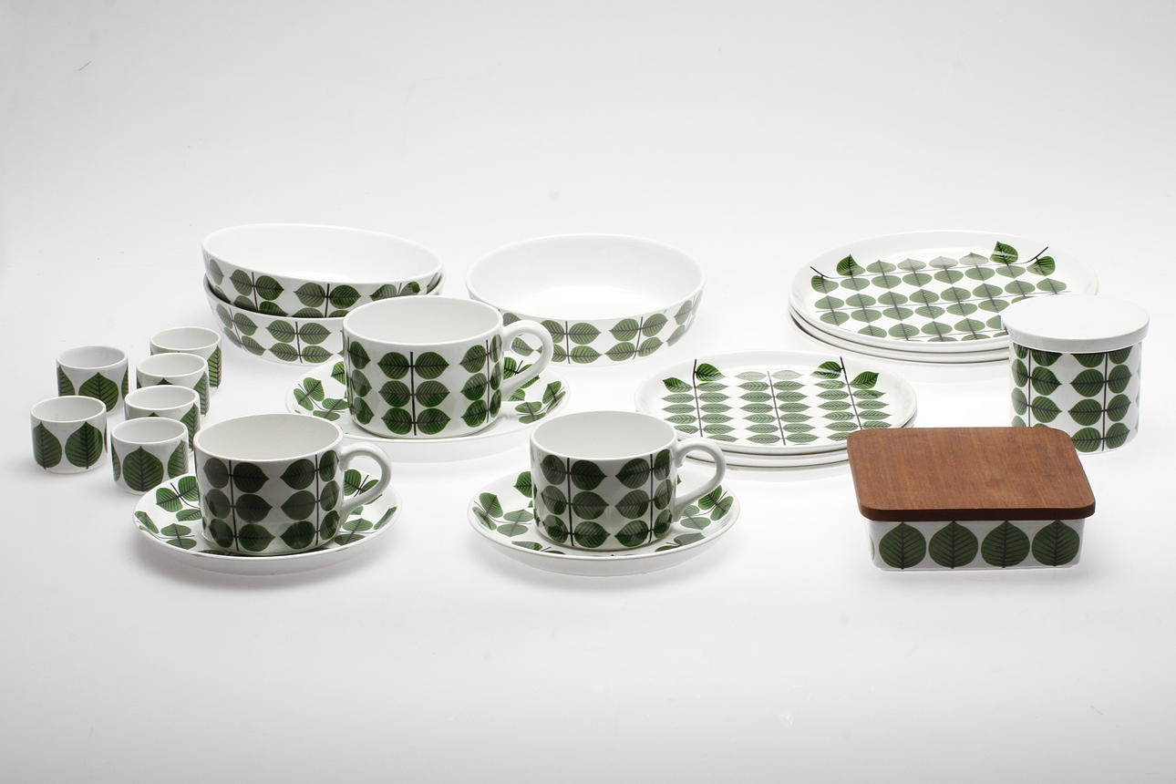 SERVISDELAR, porslin, 20 delar. "Berså", Stig Lindberg, Gustavsberg.