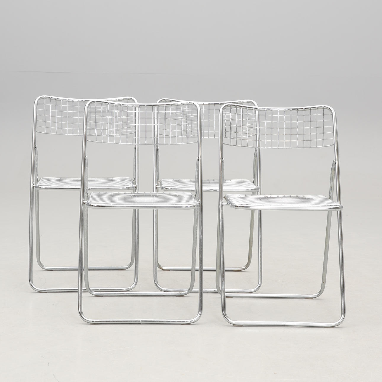NIELS GAMMELGAARD. Fällstolar, 4 st, "Tednet", IKEA.
