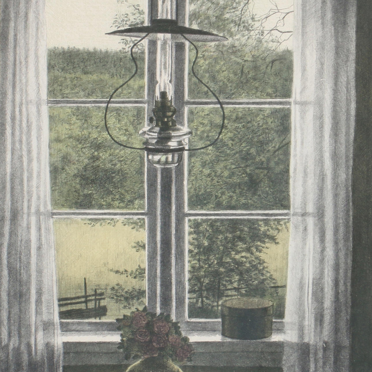 REINHOLD LJUNGGREN. Färglitografi, signerad samt numrerad Orig Lito Pt.