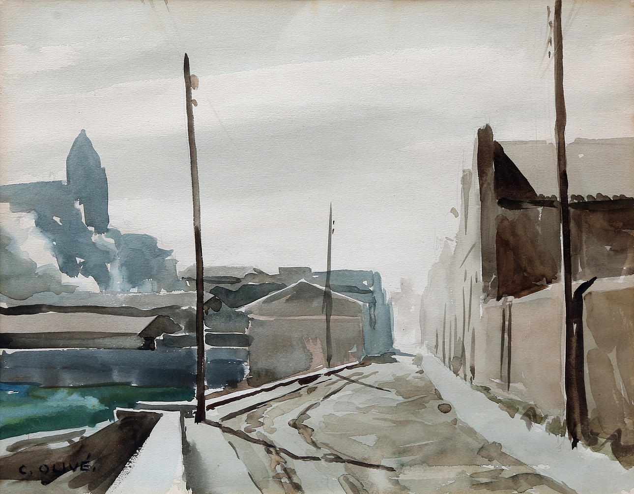 CEFERINO OLIVÉ. Urban view.