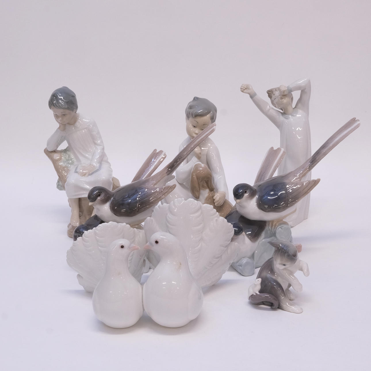 FIGURINER, LLADRO, SEX STYCKEN.