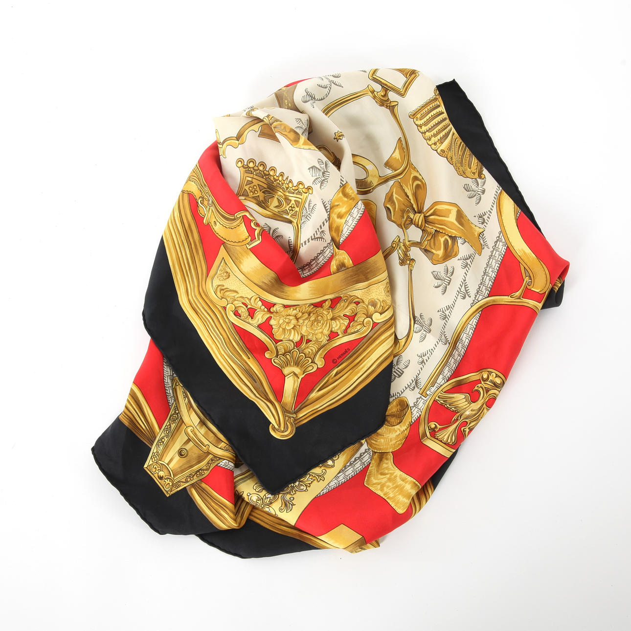 SCARF HERMÉS "Etriers", silke.