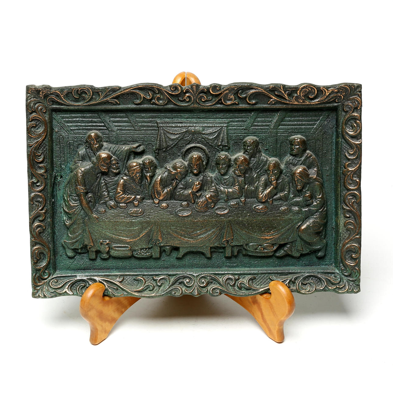 WALL PLAQUE, metal, The Last Supper.
