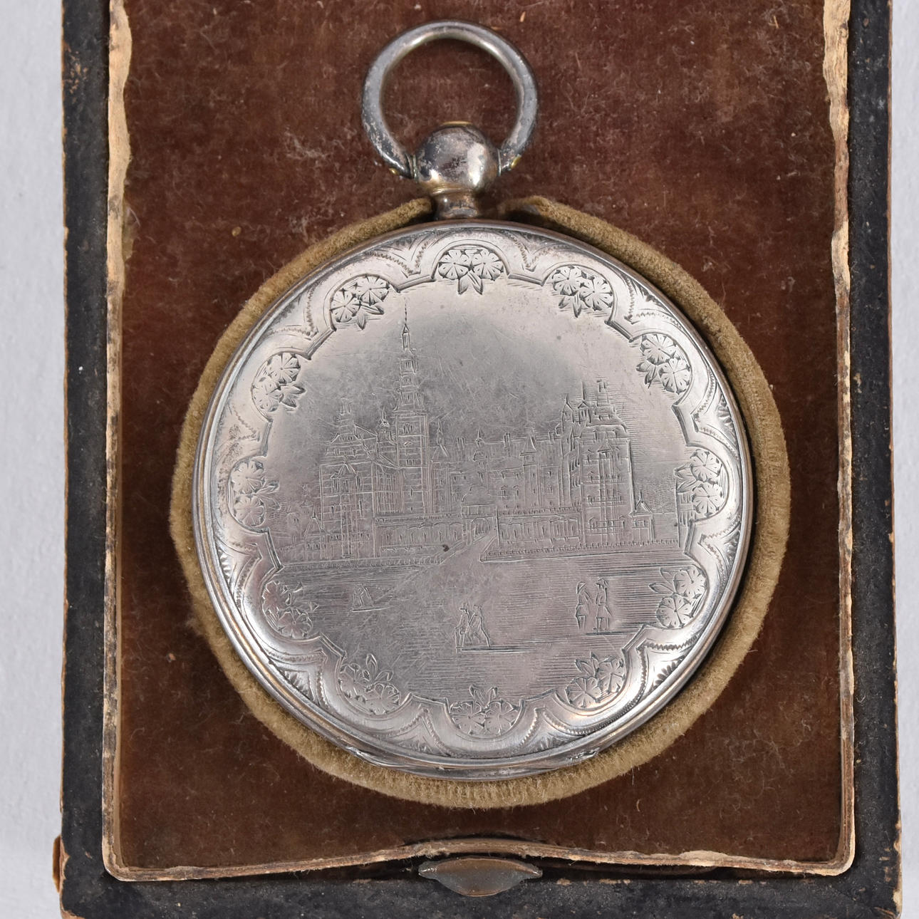 DAMFICKUR, silver, antagligen Danmark, 1800-tal.