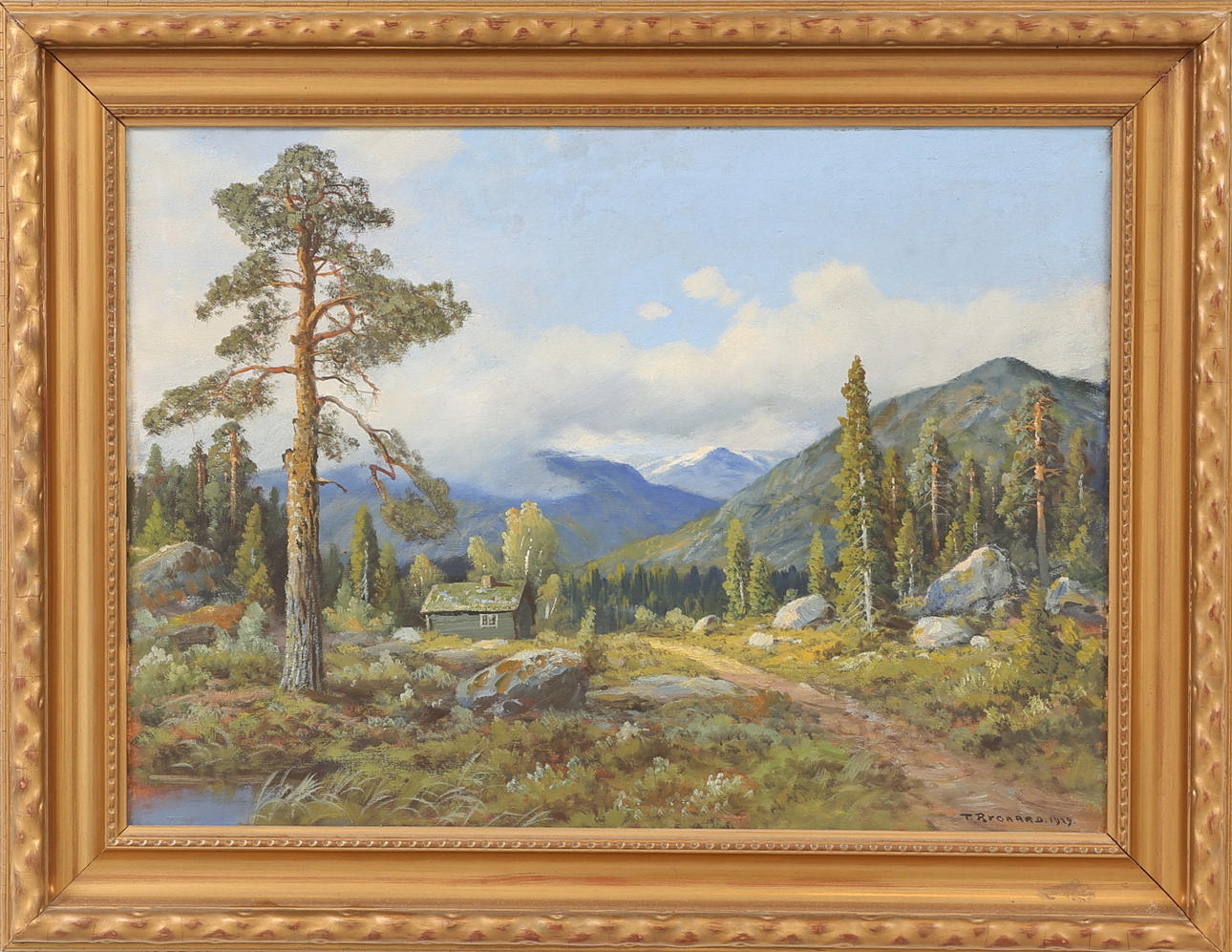 THORVALD RYGAARD. Olja på duk, signerad och daterad 1919.