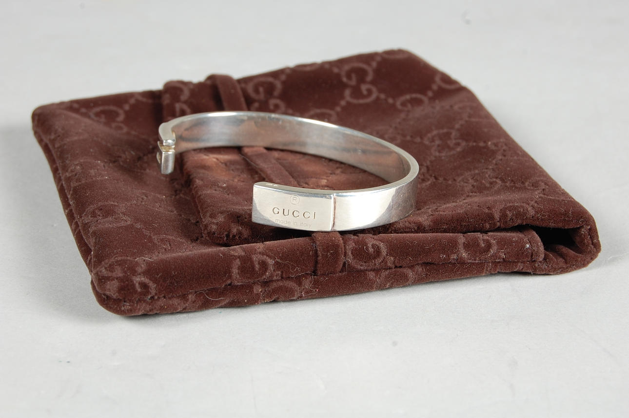 ARMBAND, silver, GUCCI , med serie nr. 503, 43 g.
