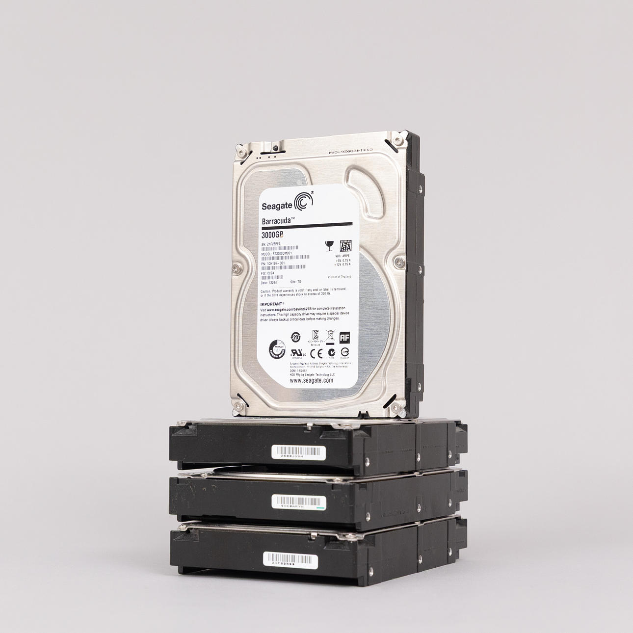 HÅRDDISKAR, 4 st, Seagate Barracuda, 3 TB.