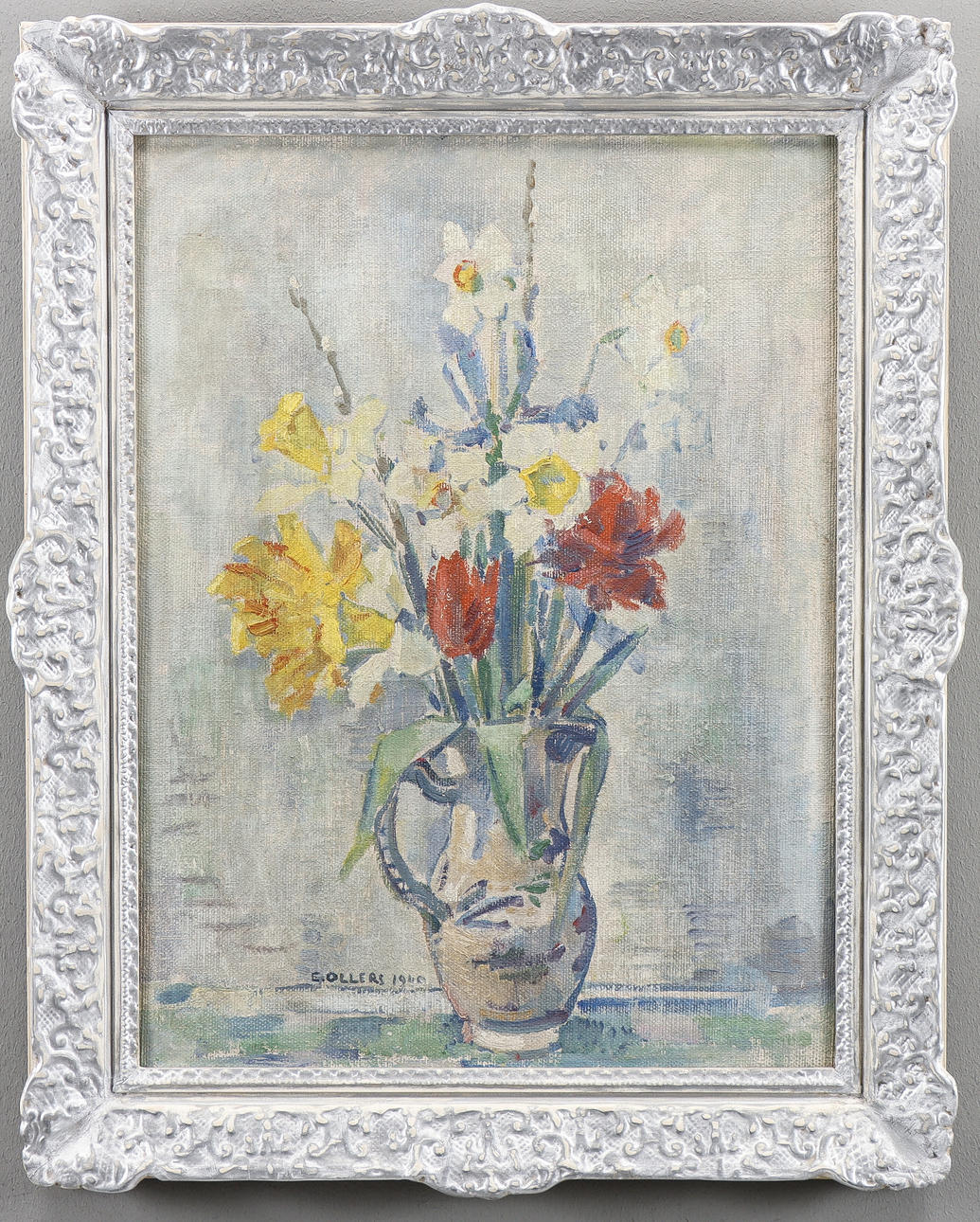EDVIN OLLERS. Blomsterstilleben.