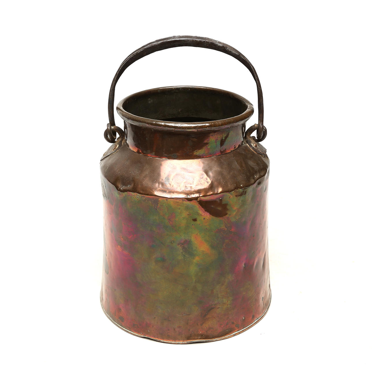 BUCKET, copper, 19th century.